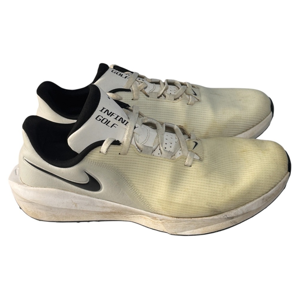 Nike Infinity Golf Shoes Men US 10.5 White FN0555-100‎ Athletic Sneakers